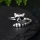 thumbnail image 2 of Anillo Abierto De Mapache Creativo, Anillos De Apertura De Animales Bonitos, Anillo De Dedo Ajustable Para Fiesta De Mujer sonducket AP005733-00, 2 of 6