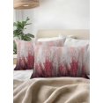thumbnail image 3 of Outdoor Pillows Waterproof, Abstract Red Bedding Throw Pillows with Insert for Couch Sofa Bed, Modern Gradient Minimalist Mottled Art 12x20 Inch Pillowcases Decorative Camping Patio Pillow Set of 2, 3 of 8