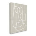 thumbnail image 3 of Stupell Industries Minimal White Line Beige Grain Pattern Modern Canvas Wall Art, 16 x 20, Design by Alpenglow Workshop, 3 of 5