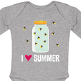 thumbnail image 4 of Inktastic I Love Summer Cute Fireflies Boys or Girls Long Sleeve Baby Bodysuit, 4 of 5
