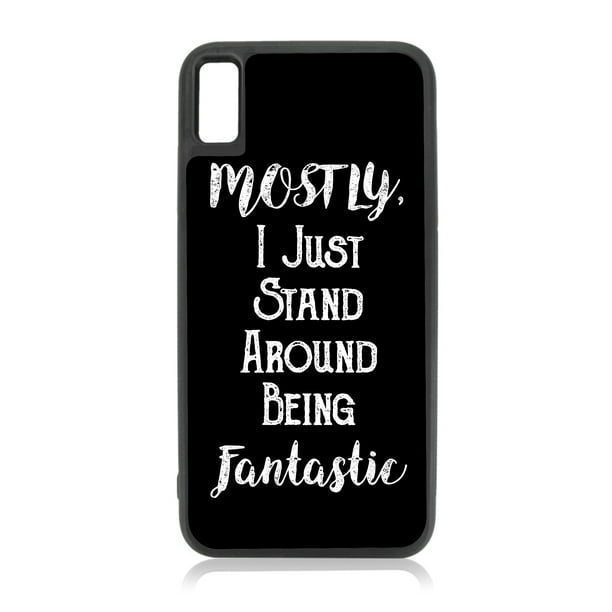 Funny Quote Stand Around Being Fantastic - Humor Quotes - Compatible with iPhone 11 Case Black TPU Funny Quote Stand Around Being Fantastic - Humor Quotes - Compatible with iPhone 11 Case Black TPU