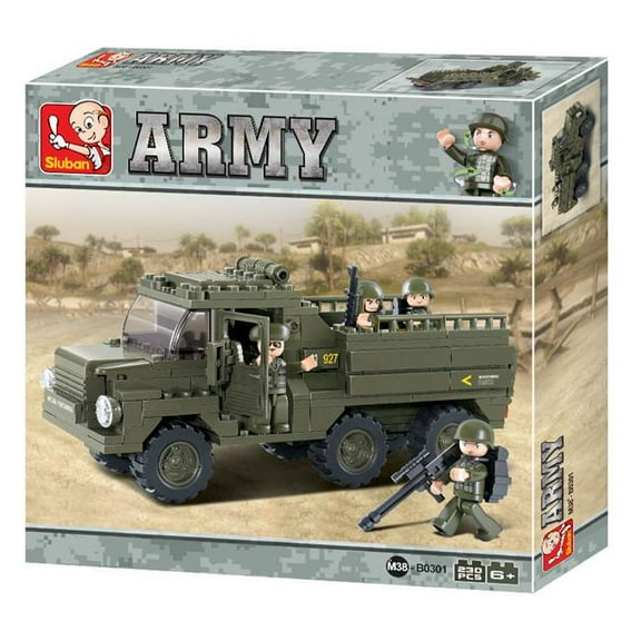Sluban 301  Heavy Military Truck Building Brick Kit (230 Pcs)