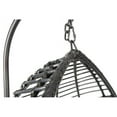 thumbnail image 5 of Egg Swing Chair with Stand, 300 LBS Capacity, With Comfortable Cushion, 37.4x37.4x76.77 (Grey), 5 of 7