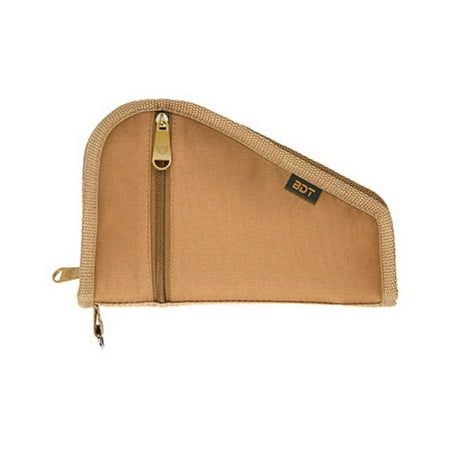 Bulldog Cases & Vaults Deluxe Pistol Case w/ Pocket and Sleeve 9inx6in Tan BD