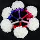 thumbnail image 3 of Xiao Hua Ramo de rosas artificiales para boda, flores azul marino, ramo de dama de honor con cintas de diamantes, ramos de flores artificiales para boda, compromiso, iglesia, 3 of 5