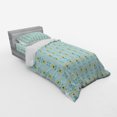 thumbnail image 2 of Ambesonne Floral Bedding Set 3 Pcs, Scandinavian Style Abstract, Twin, Pale Blue Yellow, 2 of 2