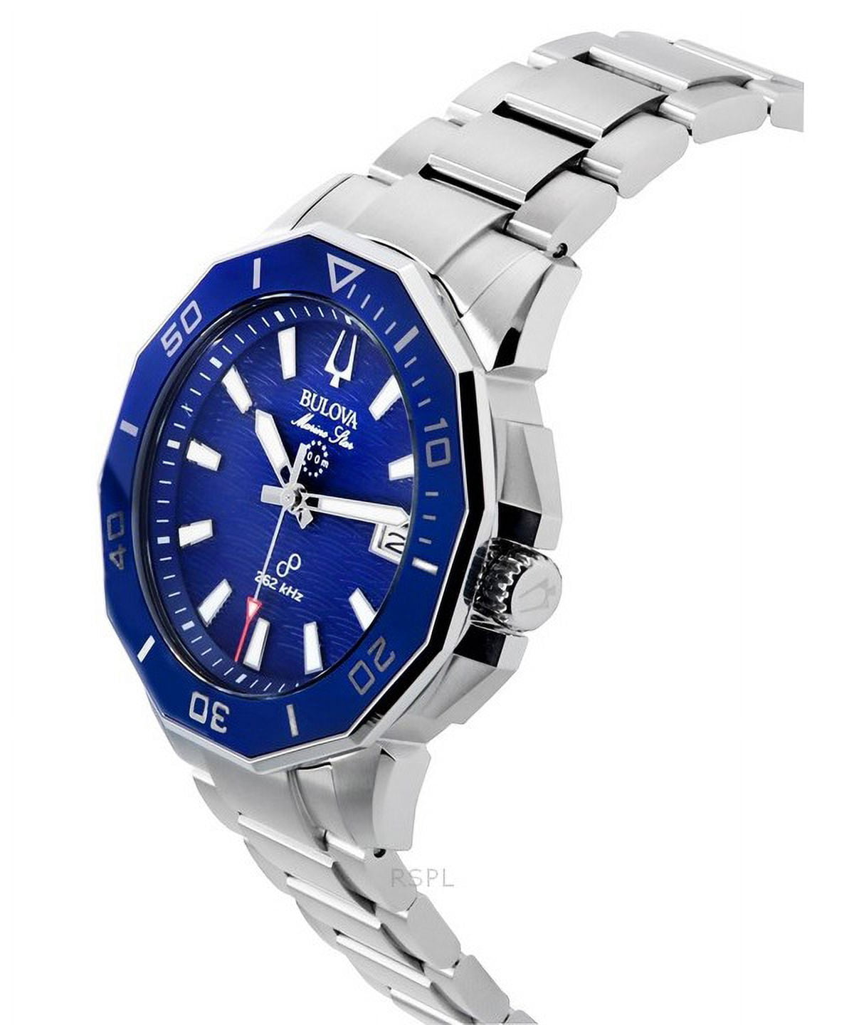 Bulova Marine Star Precisionist Stainless Steel Blue Dial Quartz