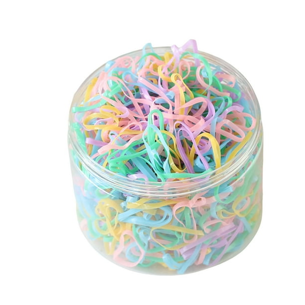 1000pcs Baby Colorful Hair Ties Hair Rubber Bands for Toddler Infants Kids Girls Thin Small Hair Elastics Bands Hair Ties BEoffer Baby Toddlers Girls Elastics Hair Bands Black