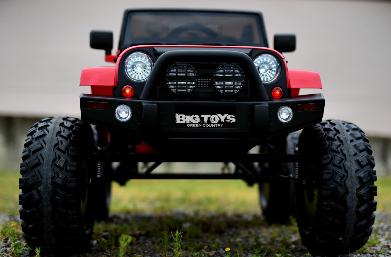 Big Toys Green Country 24v Monster Lifted Ride On Crawler Truck w/ HUGE