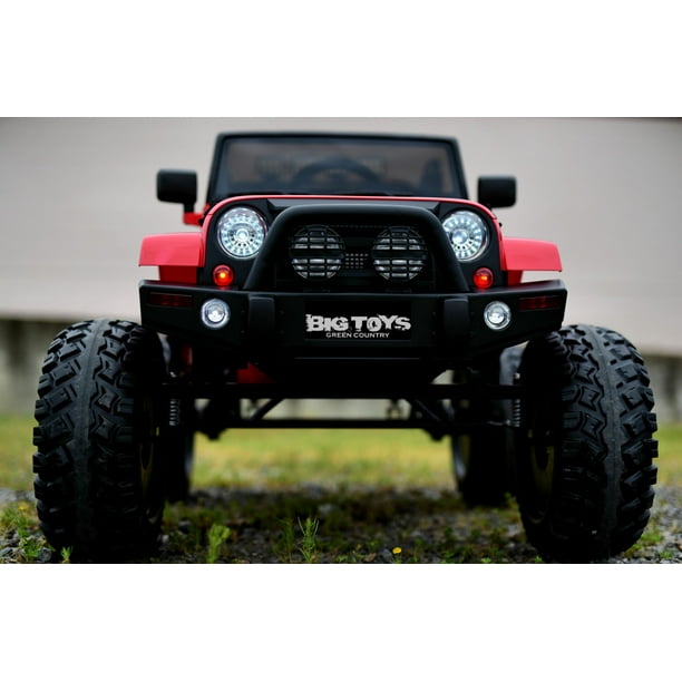 Big Toys Green Country 24v Monster Lifted Ride On Crawler Truck w/ HUGE