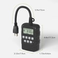thumbnail image 2 of BN-LINK Minuterie Programmable Numérique Extérieure Robuste de 7 Jours, 125 V C.a., 60 Hz, Double Sortie, Résistante aux Intempéries, Robuste, Précise pour Lam, 2 of 8