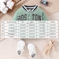 thumbnail image 4 of Emitonse Toddler Baby Girls T Shirts Girls' Casual Comfortable Long Sleeved Pullover With Letter Print Color At The Cuffs Green,Size 9-12 Months, 4 of 5