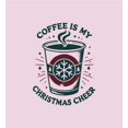 thumbnail image 4 of Coffee Is My Christmas Cheer Women's Pink Crew Neck Short Sleeve Crop Tee-Medium, 4 of 4
