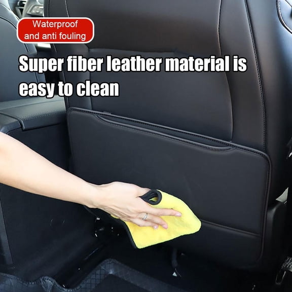 FurNest Car Anti Kick Pad Mat Car Seat Back Leather Protector Waterproof Univ