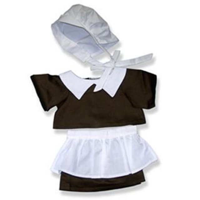 Ropa de niña peregrina para muñecos y peluches de 14 a 18 pulgadas The Bear Mill 611265003745