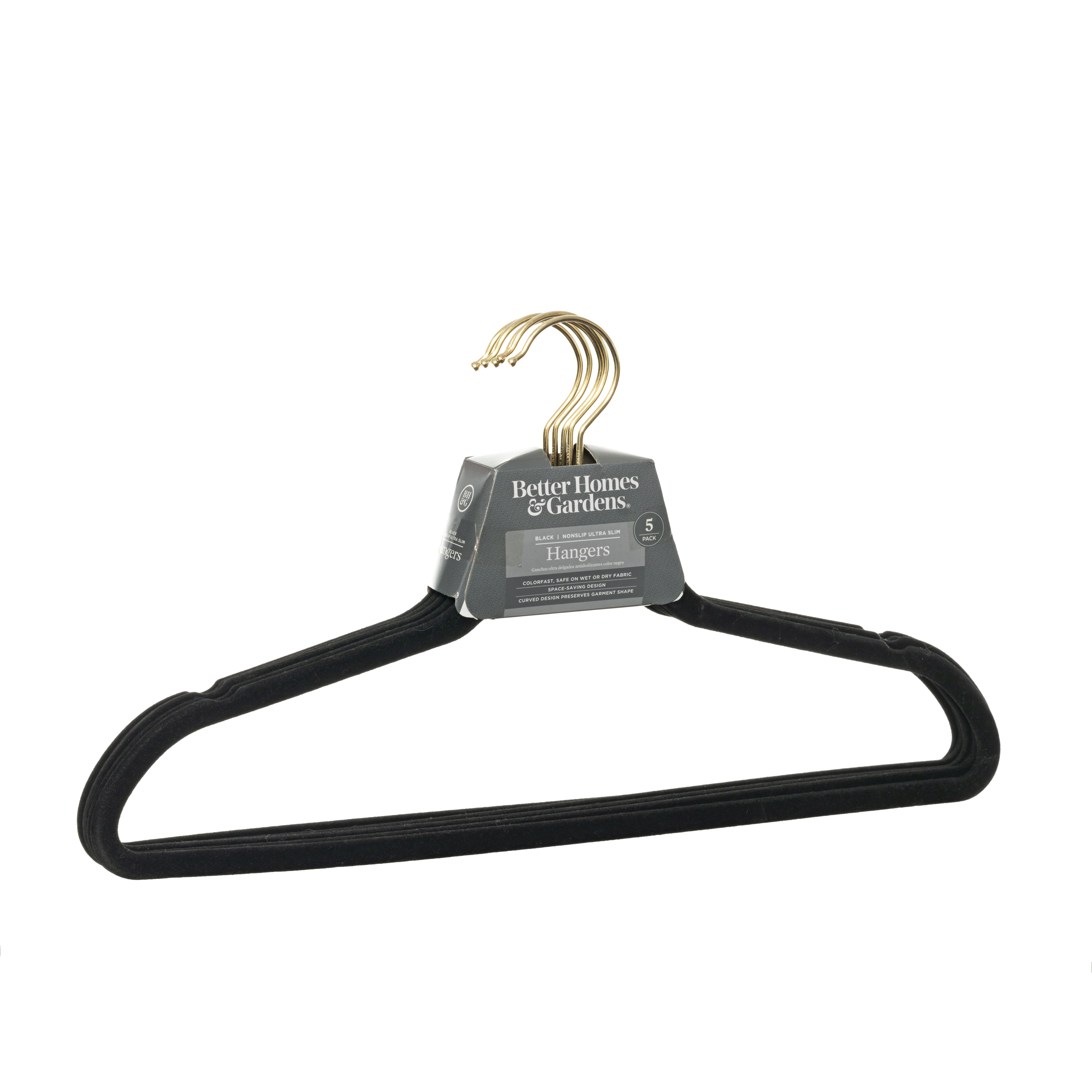 MAINSTAYS Nonslip Slim Plastic Hangers Space-Saving Design 10pcs 