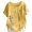 Yellow, variant on Vmvidoty 2026 Fresh Fashion Cotton Linen Vintage Oil Painting Style Bouquet Print Top for Women Spring And Summer Round Neck Short Sleeve Casual Button T-Shirt Pink S