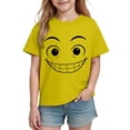 thumbnail image 5 of HOMADLES Toddler Boy Short Sleeve&nbsp;Graphic Tees Crewneck Summer Lightweight T Shirt for Boys, Yellow 11-12 T, 5 of 6