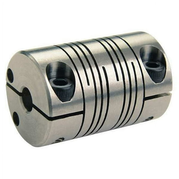 Ruland Coupling,6 Beam Clamp,Bore 3/8 x 3/8 In FCR20-6-6-SS