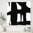 thumbnail image 2 of Designart Chemins croisés noir et blanc II Art mural encadré, 2 of 3