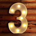 thumbnail image 1 of LED Letter Lights Light Up Plastic Letters Standing Hanging Warm Wihte Light, 1 of 3