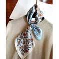 thumbnail image 5 of CAILDANL Women's 100% Pure Mulberry Silk Small Square Scarf - Neckerchief Women - Silk Headscarf - 21" x 21", 5 of 6