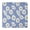 Blue Daisy Flower, variant on Darkpurple Daisy Flower Orange Petals Pattern Square Fitted Tablecloth with Elastic Edge,Square Table Cover,Washable Elastic Table Cover for Home Kitchen Party Decor 34"x34"