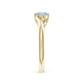 thumbnail image 3 of Angara Natural 0.4 Ct. Aquamarine Solitaire Ring in 14K Yellow Gold for Women (Ring Size: 12), 3 of 9
