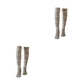 thumbnail image 3 of Guardurnaity 1 par de medias por encima de la rodilla para mujer, calcetines ajustados para Festival, señoras femeninas Gris 2Conjunto, 3 of 6