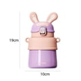 thumbnail image 3 of 500ml Big Belly Cup Bunny Ears Paja Linda taza de agua a prueba de fugas para viajes al aire libre Likrtyny Para Estrenar, 3 of 6