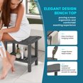 thumbnail image 4 of AreShark HDPE Shower Bench Stool for Inside Shower, Waterproof & Non-Slip Shower Seat with Storage Shelf, Perfect for Shaving Legs & Spa Bathrooms, Indoor/Outdoor Use (Gray), 4 of 9