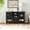 Black, variant on ANHDAH 47" Farmhouse Buffet Cabinet - Solid Wood Sideboard with 2 Doors & 2 Drawers, Storage Display for Dining Room, Kitchen, Living Room