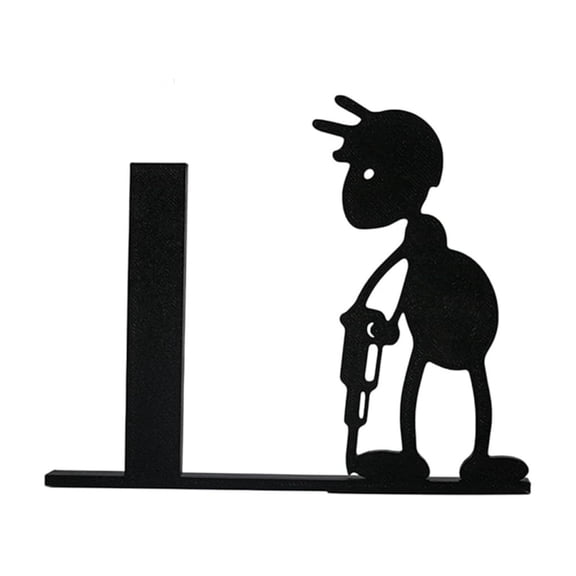 Zeiwohndc Funny Animal Toilet Paper Holder - Decorative Tissue Dispenser for Bathroom, Kitchen, Bedroom, and Living Room - Black Stand for Countertop Storage