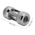 thumbnail image 4 of Computer Water Cooling Filter, Stainless Steel Filter Screen, Brass Acrylic Female G1/4 Thread Computer Cooler Filters Connector Fitting, 4 of 8