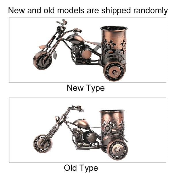 Retro Motorcycle Model Pen Holder, Motorcycle Model Motorcycle