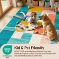 thumbnail image 4 of Design&I 8'x10' Washable Area Rug Snag-Free Geometric Patchwork Interlocking Block Patterned Multi Multicolor for Dining Room, Large Office, Lounge, 4 of 7