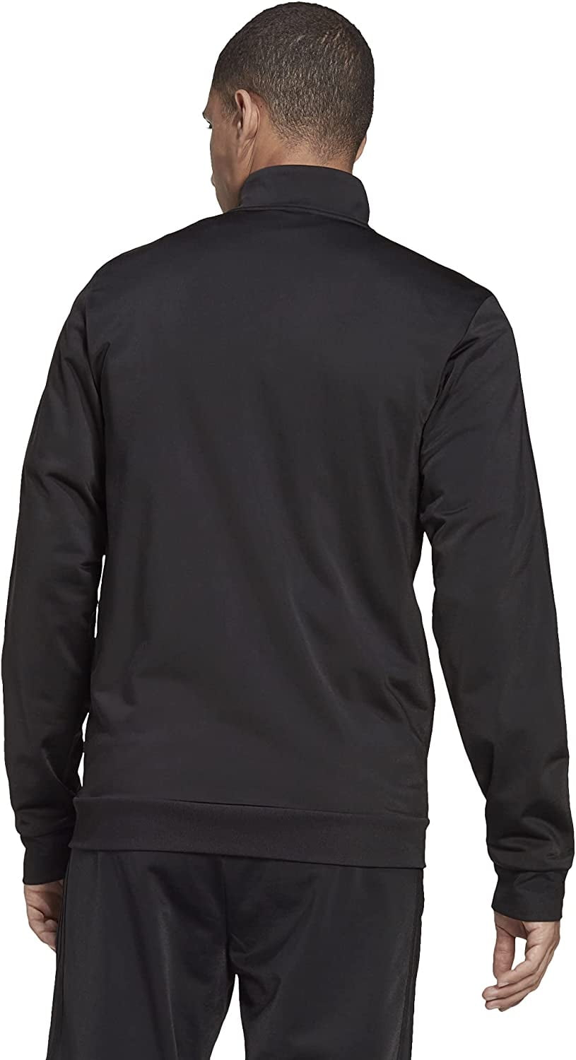 adidas Essentials 3-Stripes Tricot Track Jacket (Mens, Legend Ink
