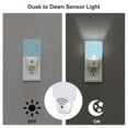 thumbnail image 3 of Pofeuu Blue Popcorn Print Night Lights Plug into Wall with Dusk-to-Dawn Light Sensor, LED Nightlight for Bathroom, Adult, Hallway-UK, 3 of 7