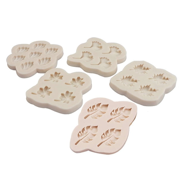 Four-leaf Clover Ginkgos Bilobas Leaf Fondant Cake Candy Chocolate Silicone Mold DIY Baking Decorating Tools for Dessert