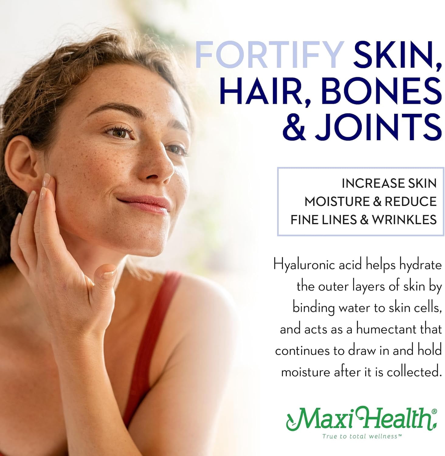 Maxi Health Marine Collagen with Hyaluronic Acid – Joint, Bone & Skin Support – 180 Capsules