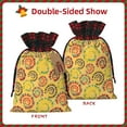 thumbnail image 2 of Wukai Colourful Tie Dye 1 Print Christmas Burlap Bags,Drawstring Christmas Burlap Goody Gift Candy Bags Xmas Burlap Treat Bags for Candy Wrapper Xmas Party Favors-Black, 2 of 8