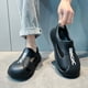 thumbnail image 1 of Sandalias De playa EVA Likrtyny Plataforma transpirable Parte inferior gruesa suave Hombres Mujeres 37-38 Negro, 1 of 7