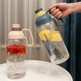 thumbnail image 3 of Bouteille d'Eau 1800mL avec Marqueur et Paille Grande Capacité avec Poignée Légère Anti-Fuite, 3 of 8