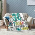 thumbnail image 5 of Yibo Happy 50th Birthday Gifts for Women Blanket 50th Birthday Decorations Turning 50 Years Old Gift Idea Funny 50th Birthday Gifts for Wife Mom Sister Friends Female Blanket in, 5 of 6