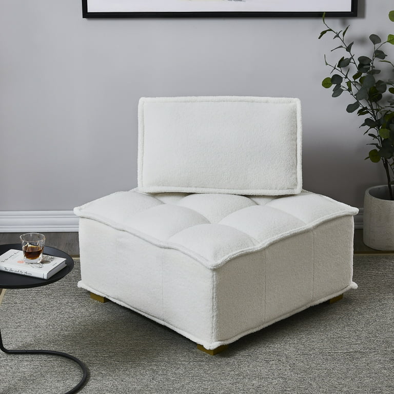 Minimalist Cushion Sofas Plush Cozy Pillows Lazy Living Room Arm