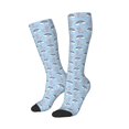 thumbnail image 2 of Fotbe Rainbow Dinosaur print Women's Men's Novelty Crew Socks Cotton Socks Knee High Socks for Walking,Running,Nurses,Pregnancy, 2 of 8