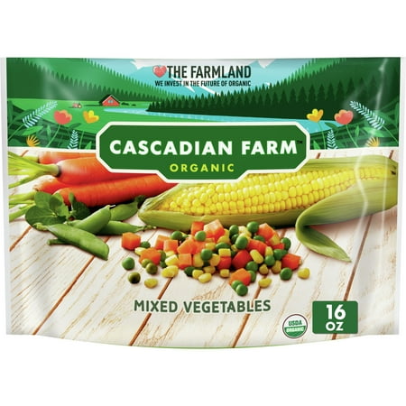 Cascadian Farm Organic Mixed Vegetables With Carrots, Corn and Peas, Frozen Vegetables, 16 oz.