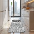thumbnail image 4 of Black Floral and Petal Pattern Kitchen Rug Mat,Kitchen Runner Rugs Non Skid Washable,Decorative Kitchen Floor Mats for Kitchen,Sink,Laundry,17"x47.2", 4 of 7