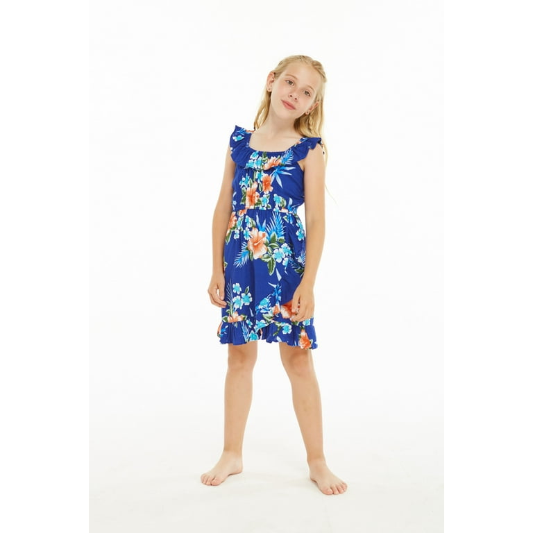 Girls luau shop dress
