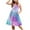 Multicolor C, variant on WRKEKC Girls Polka Dot Dress Spaghetti Strap Sleeveless Layered Dress With Pockets Casual Summer Sundress for 2-12 Years
